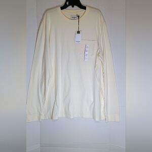Goodfellow & Co Cream Long Sleeve Tee Big & Tall Size XXL